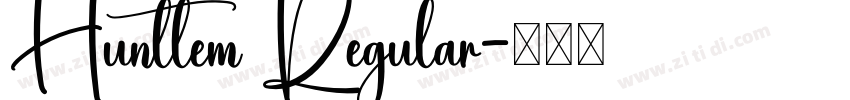 Huntlem Regular字体转换